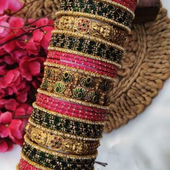 Lotus & Lakshmi Bridal Bangles