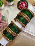 Flower Green Bangles