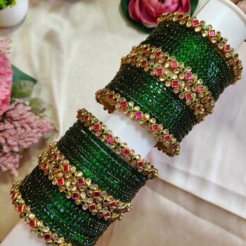Flower Green Bangles