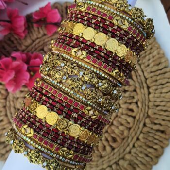 Ganesha Maroon Bridal Set