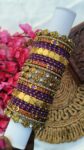 Ganesha Red & Violet Bridal Set