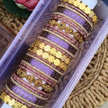 Lakshmi Coin Bangles Set
