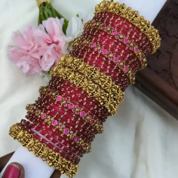 Lakshmi Rani Pink Bangles Set