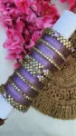 Lavender Stone Colour Bangles Set