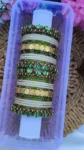Light Green Lotus Bangles Set
