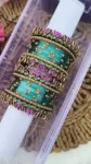 Louts Violet & Turquoise colour Bangles Set
