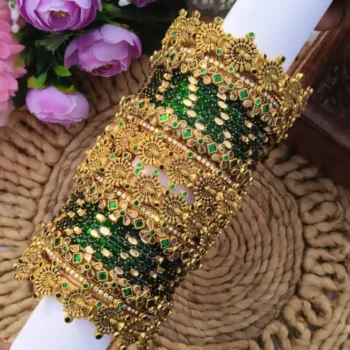 Peacock Dark Green Bangles Set