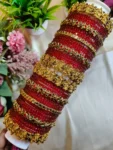 Radha Krishna  Red Bridal Bangles