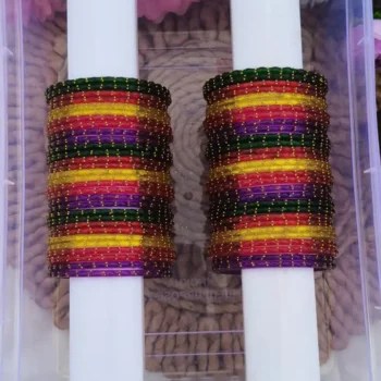 5 Colour Mixed Bangles