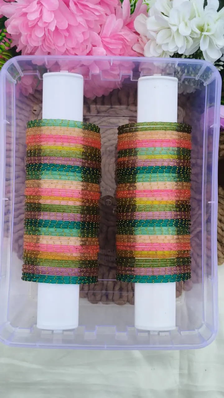 7 Colours Pastal Shade Mixed Bangles