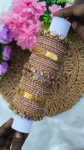 Baby Pink Loutes Bridal Bangles
