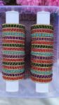 Louts 5 Colours Glass Bangles Mixed