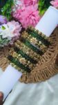 Dark Green Colour Semi Bridal Set