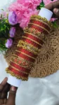 Ganesha Red Colour Bridal Set