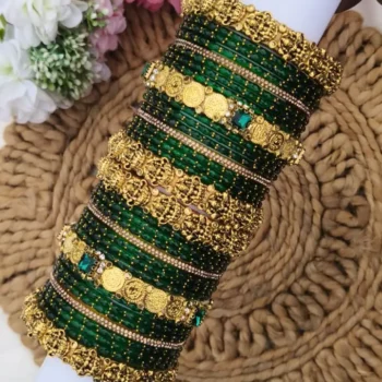 Lakshimi Green Colour Bridal Set