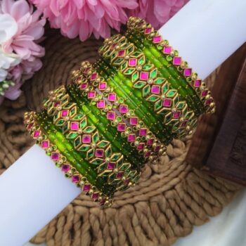 Light Green Colour Semi Bridal Set