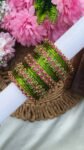 Light Green Colour Semi Bridal Set
