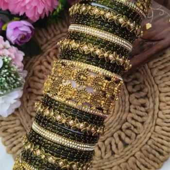 Mehandhi Green Bridal Set