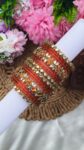 Orange Colour Semi Bridal Set