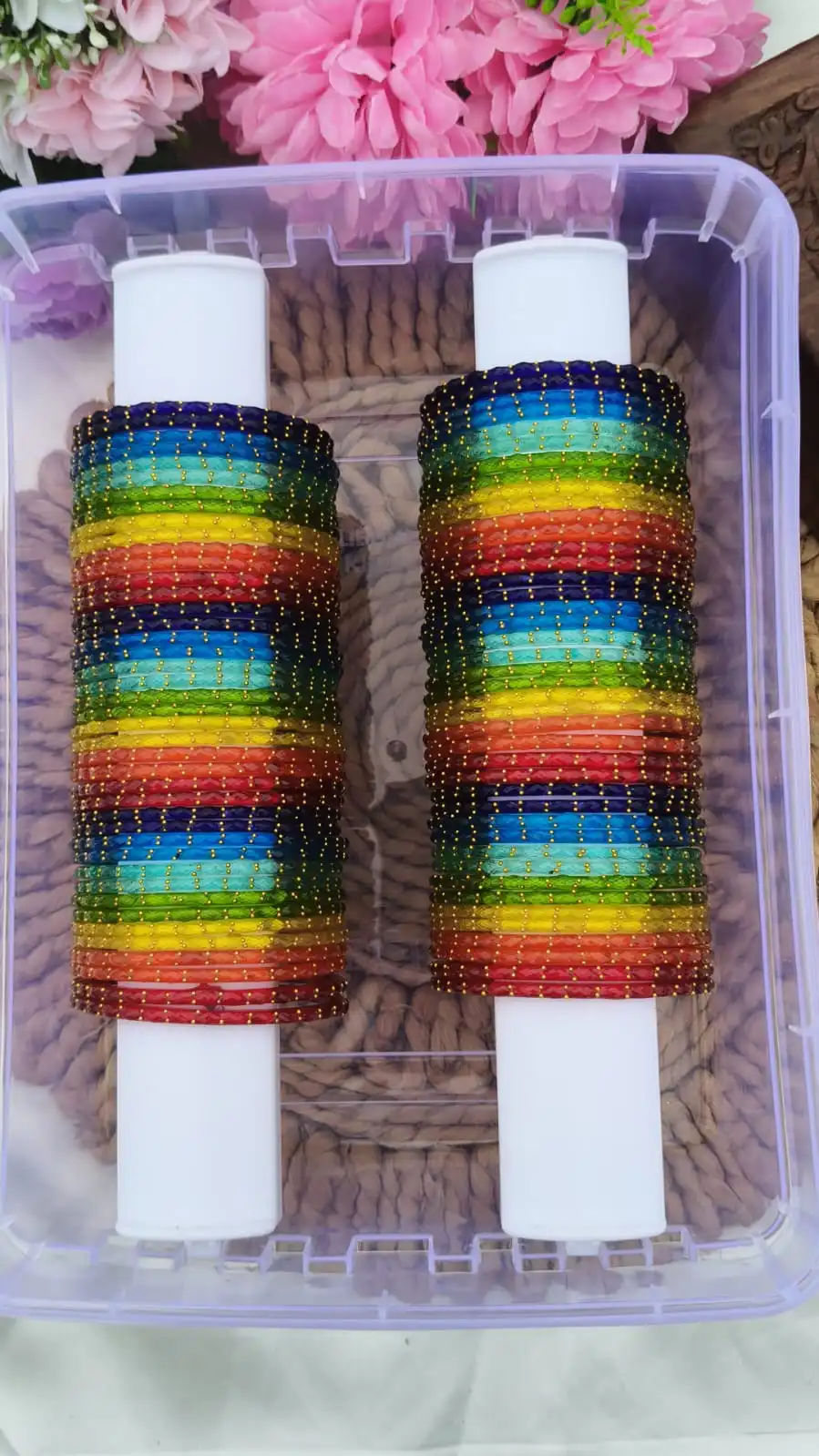 Rainbow Colours Mixed Bangles