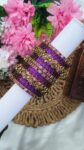 Violet Colour Semi Bridal Set